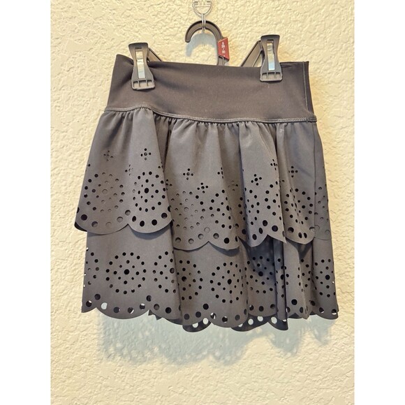 Aerie Other - AERIE OFFLINE Real Me Eyelet Tennis Skort Sz. XS  Black Tiered Activewear Gym